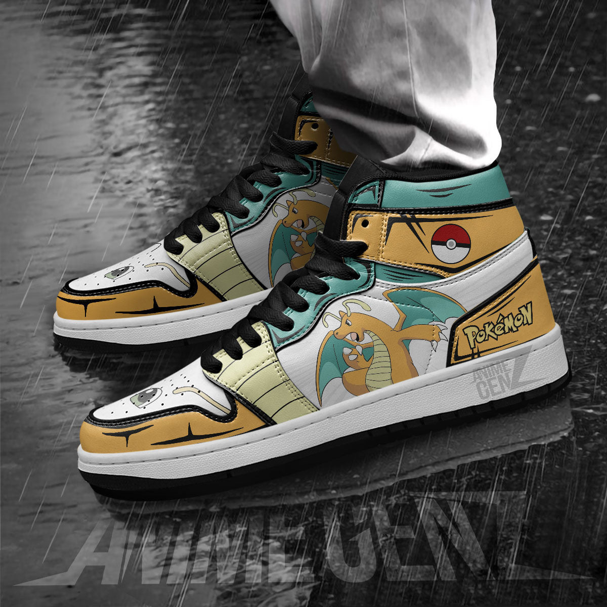 Pokemon Dragonite JD Sneakers Custom Anime Shoes