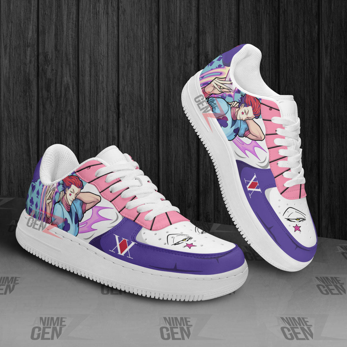Hunter x Hunter Hisoka Morow Air Sneakers Custom Anime Shoes
