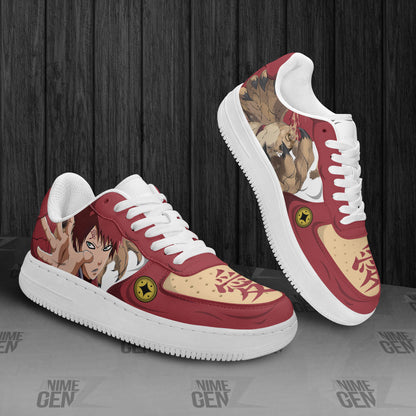 Naruto Gaara Air Sneakers Custom Anime Shoes