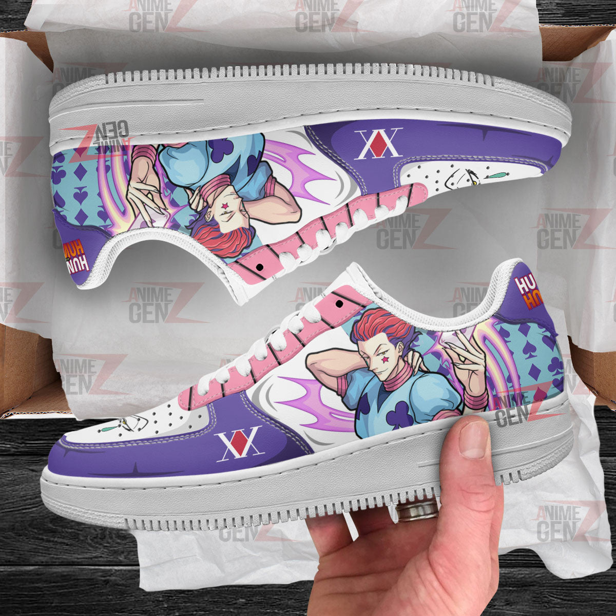 Hunter x Hunter Hisoka Morow Air Sneakers Custom Anime Shoes