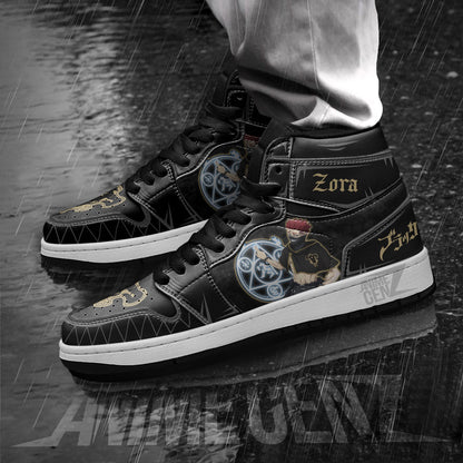Zora Ideale JD Sneakers Black Clover Custom Anime Shoes