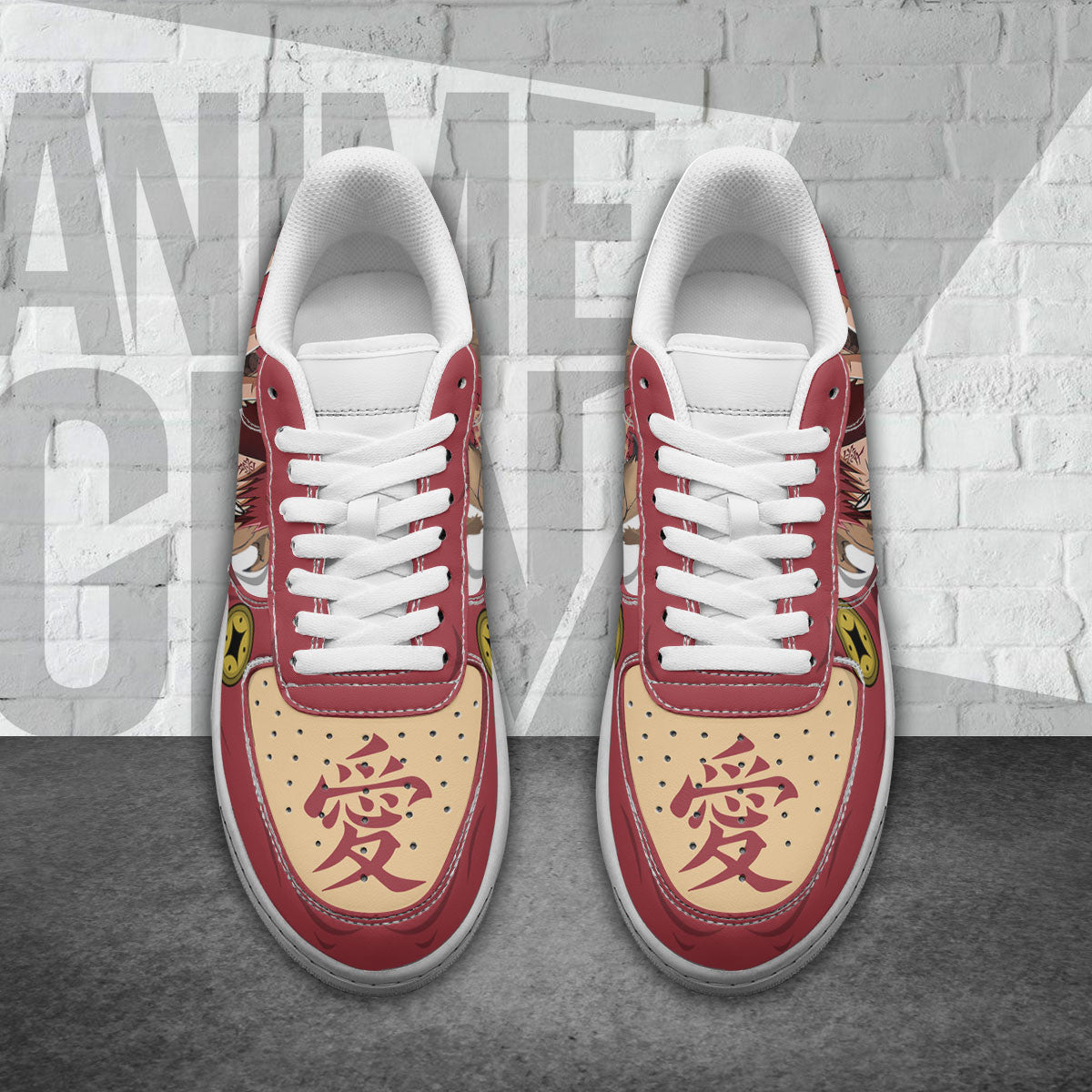 Naruto Gaara Air Sneakers Custom Anime Shoes