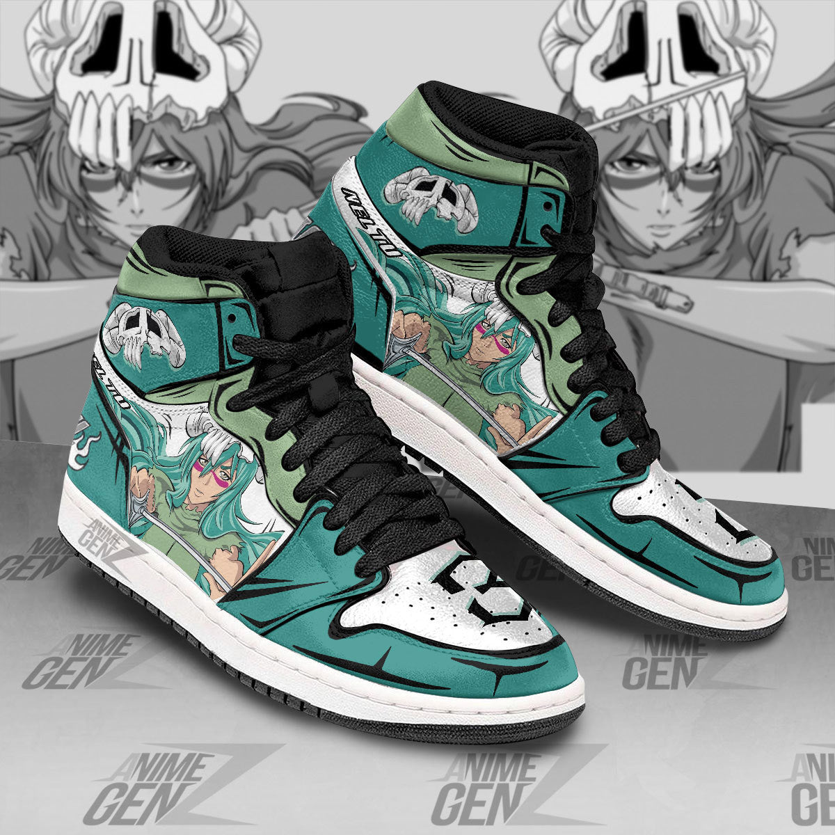 Bleach Nel Tu JD Sneakers Kisuke Urahara Custom Anime Shoes