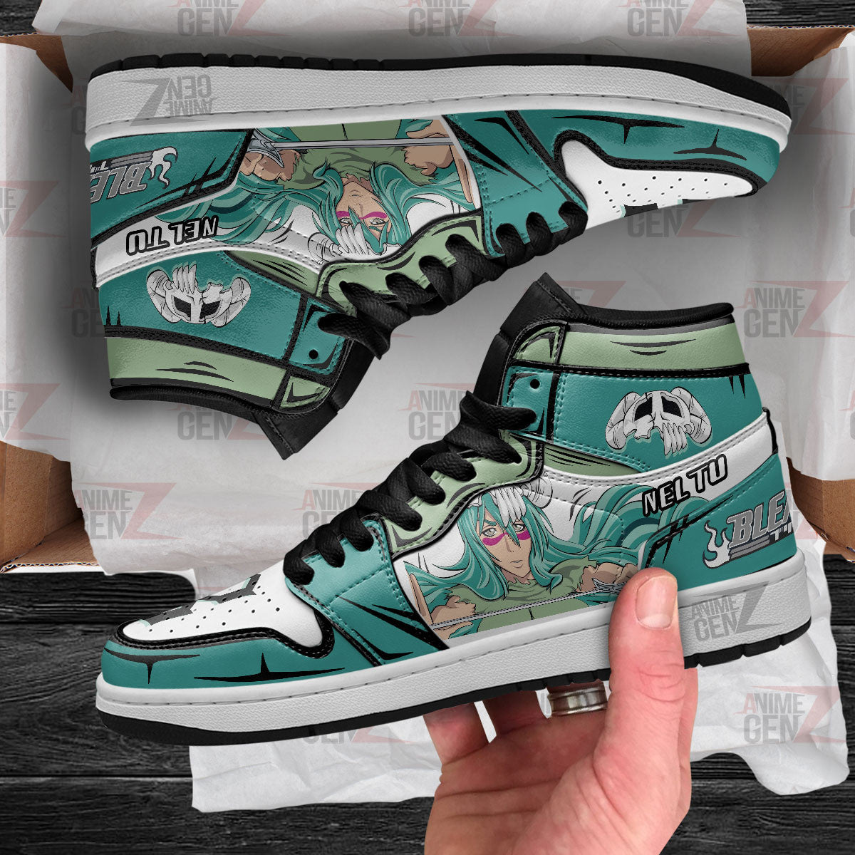 Bleach Nel Tu JD Sneakers Kisuke Urahara Custom Anime Shoes
