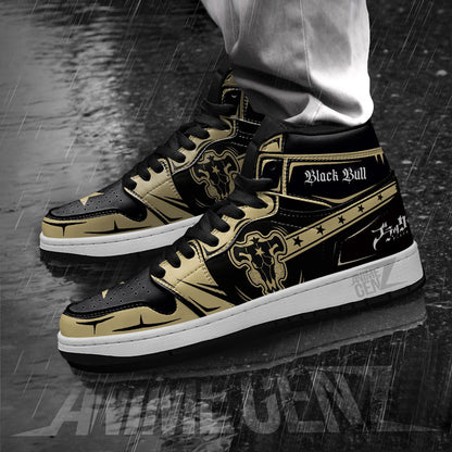 Black Bull JD Sneakers Black Clover Custom Anime Shoes
