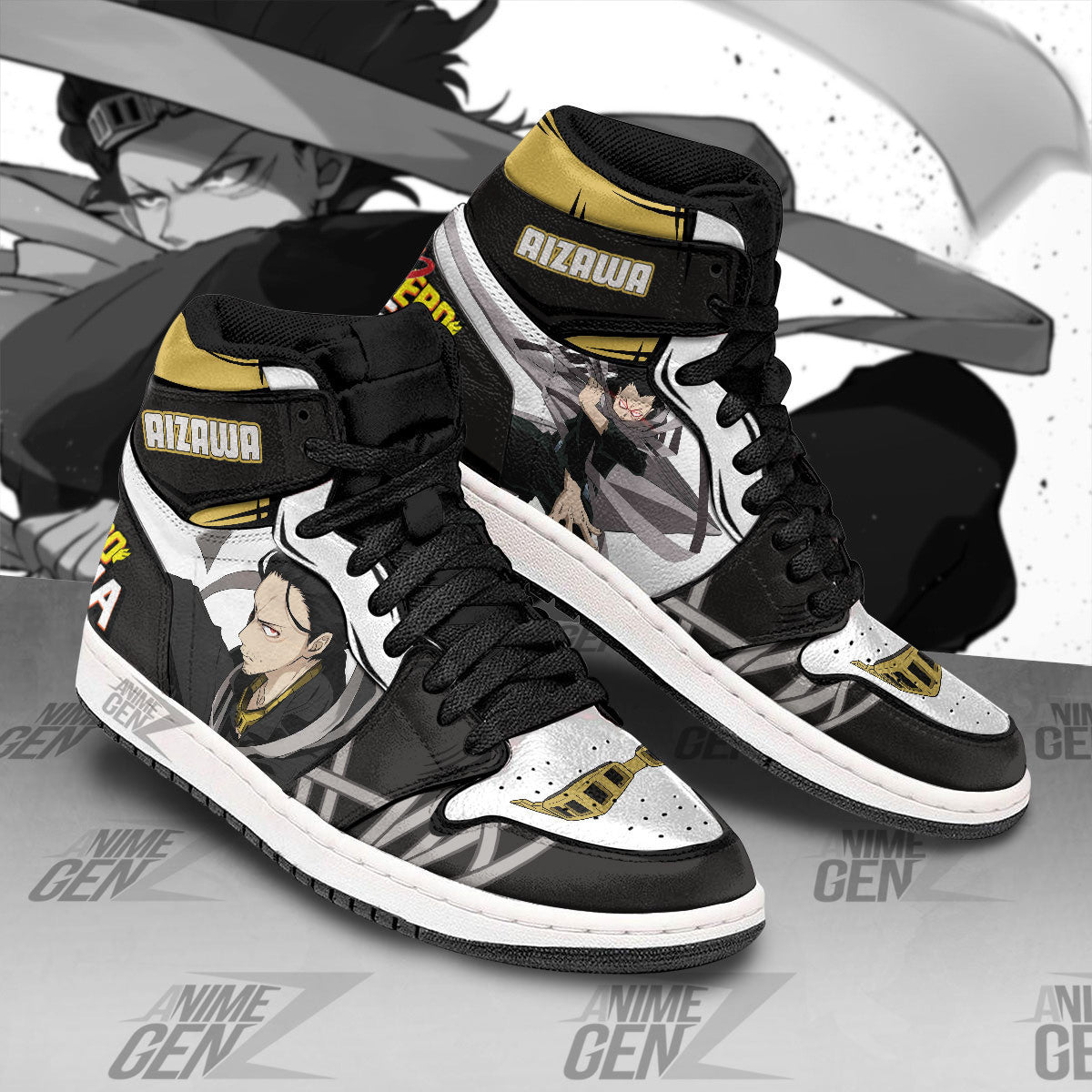 Shota Aizawa JD Sneakers Custom Anime My Hero Academia Shoes