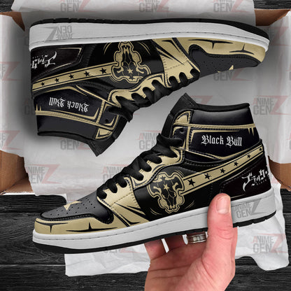 Black Bull JD Sneakers Black Clover Custom Anime Shoes