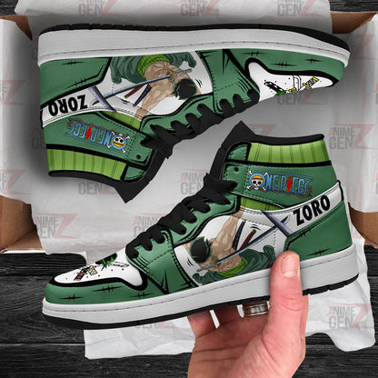 One Piece Roronoa Zoro JD Sneakers Custom Anime Shoes