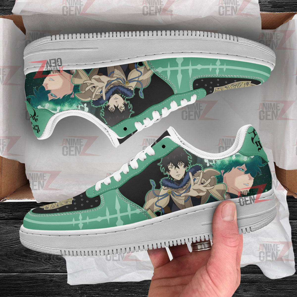 Black Clover Yuno Air Sneakers Custom Anime Shoes