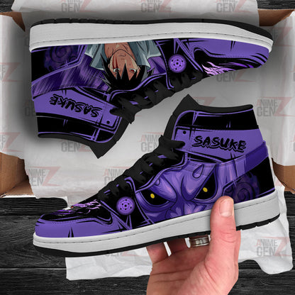 Naruto JD Sneakers Uchiha Sasuke Susanoo Custom Anime Shoes