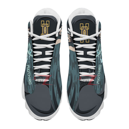 Demon Slayers JD13 Sneakers Muichiro Tokito Air Jordan 13 Custom Anime Shoes
