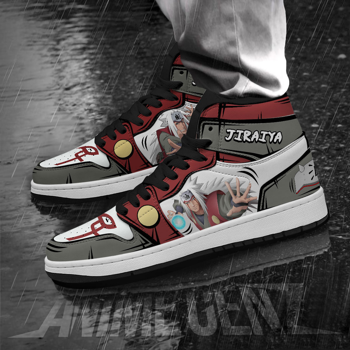 Naruto Anime JD Sneakers Jiraiya Custom Anime Shoes