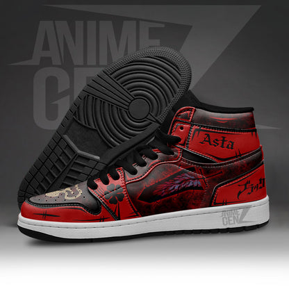 Black Clover Asta JD Sneakers Custom Anime Shoes