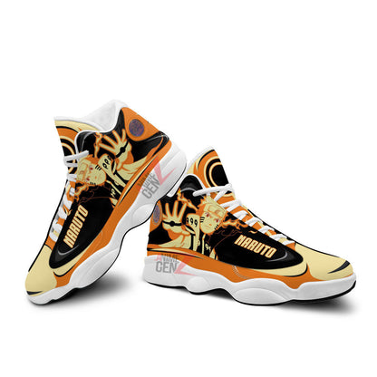 Naruto Bijuu Mode Anime Air Jordan 13 Sneakers Custom Anime Shoes