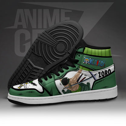 One Piece Roronoa Zoro JD Sneakers Custom Anime Shoes