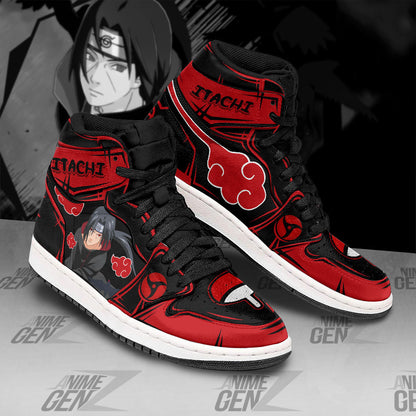Naruto Akatsuki JD Sneakers Itachi Uchiha Custom Anime Shoes
