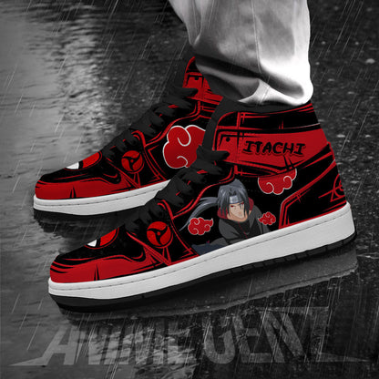 Naruto Akatsuki JD Sneakers Itachi Uchiha Custom Anime Shoes