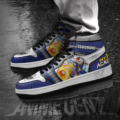 BNHA Todoroki Shoto JD Sneakers Custom Anime My Hero Academia Shoes
