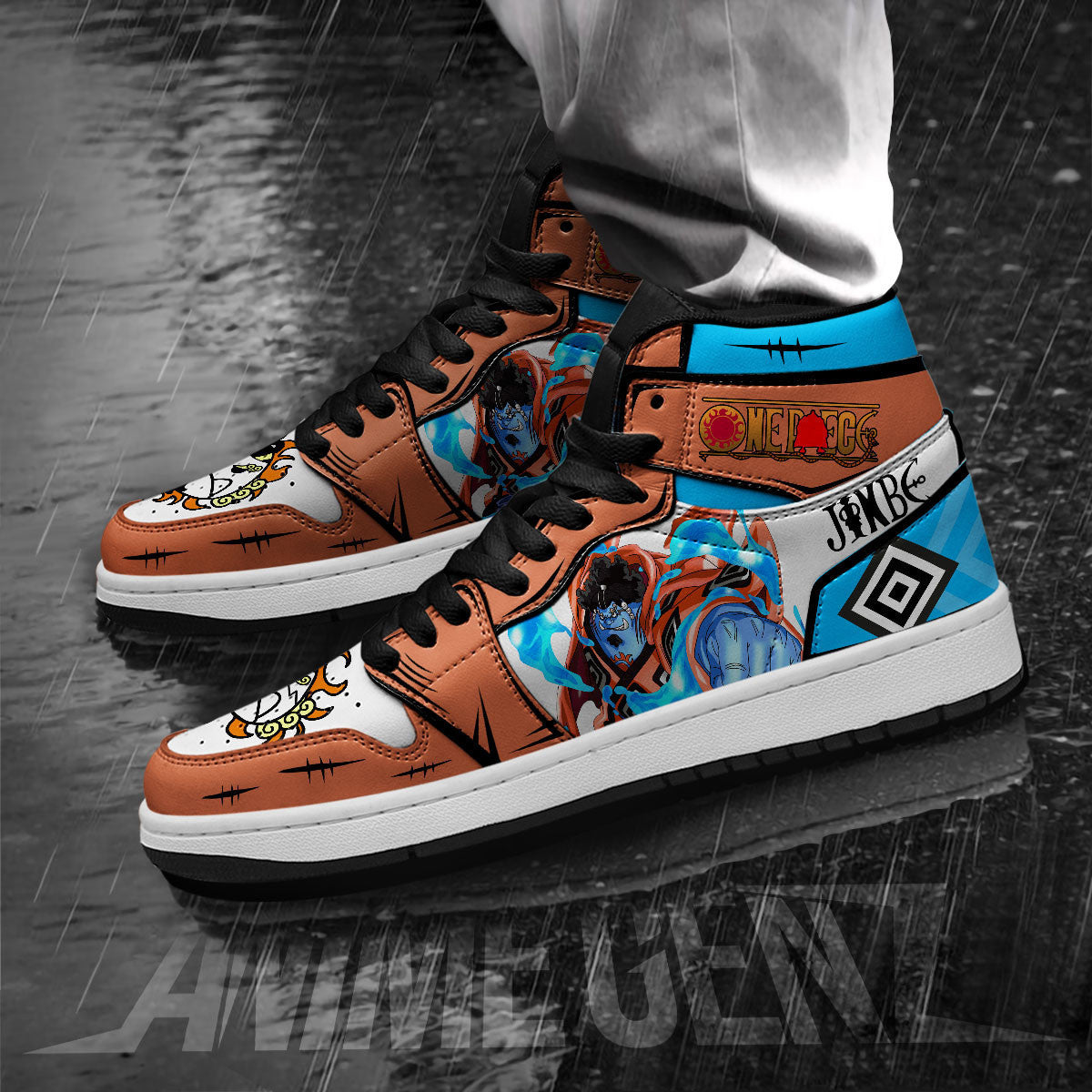 One Piece Jinbe JD Sneakers Custom Anime Shoes