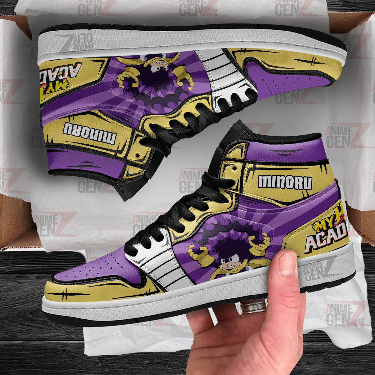 BNHA Minoru Mineta JD Sneakers Custom Anime My Hero Academia Shoes