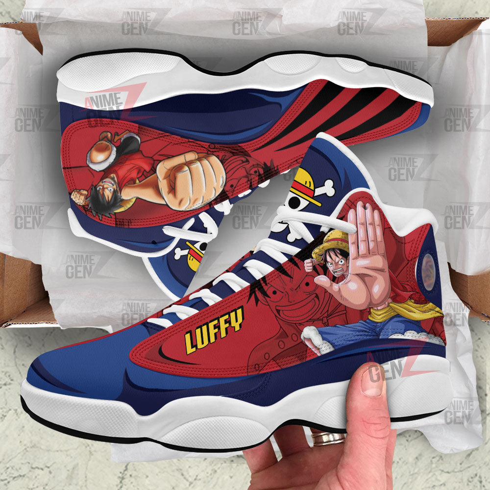 One Piece Luffy Air JD13 Sneakers Custom Anime Shoes