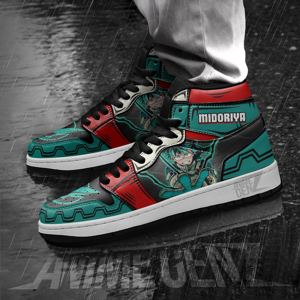 BNHA Midoriya Izuku JD Sneakers Custom Anime My Hero Academia Shoes