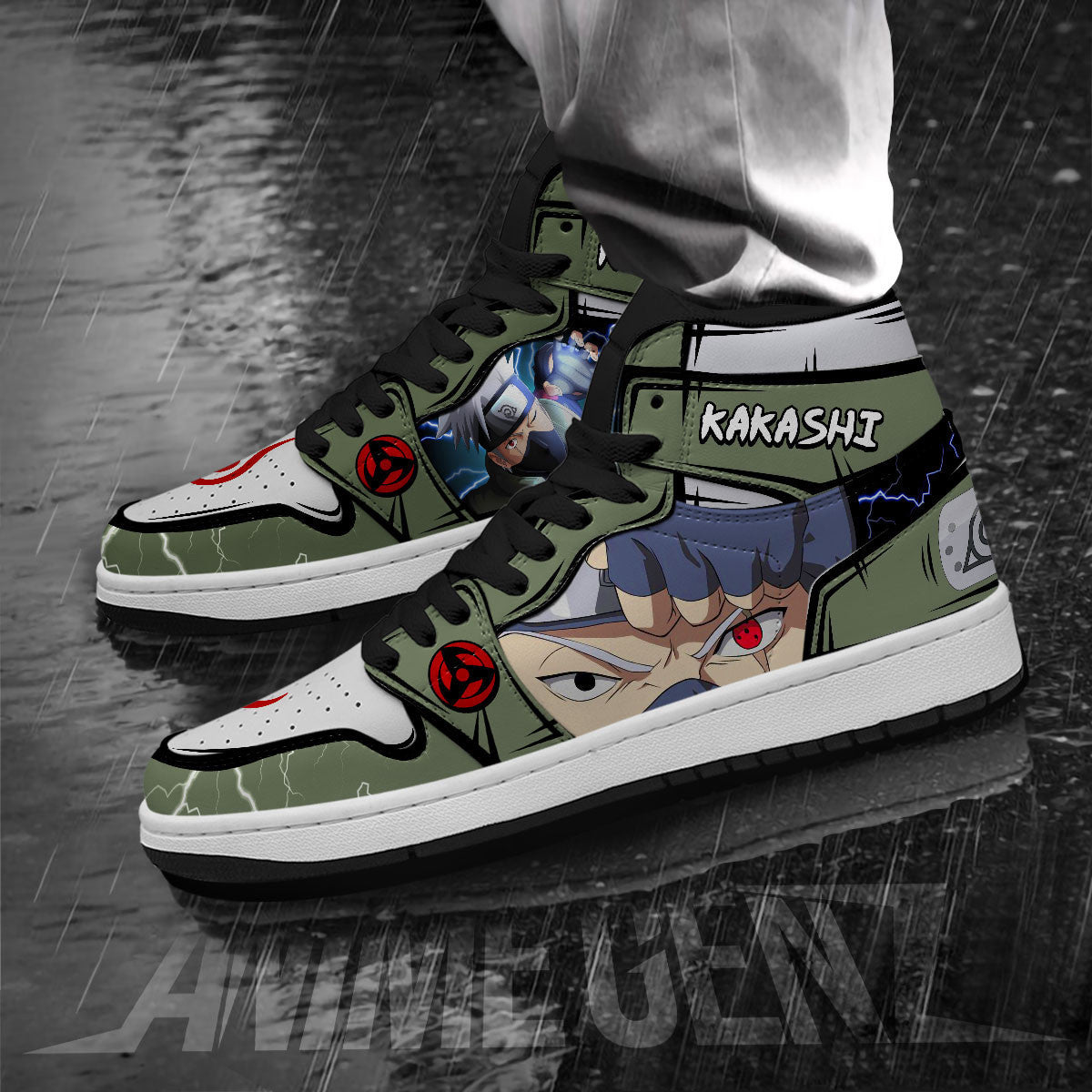 Naruto JD Sneakers Kakashi Anime Custom Shoes