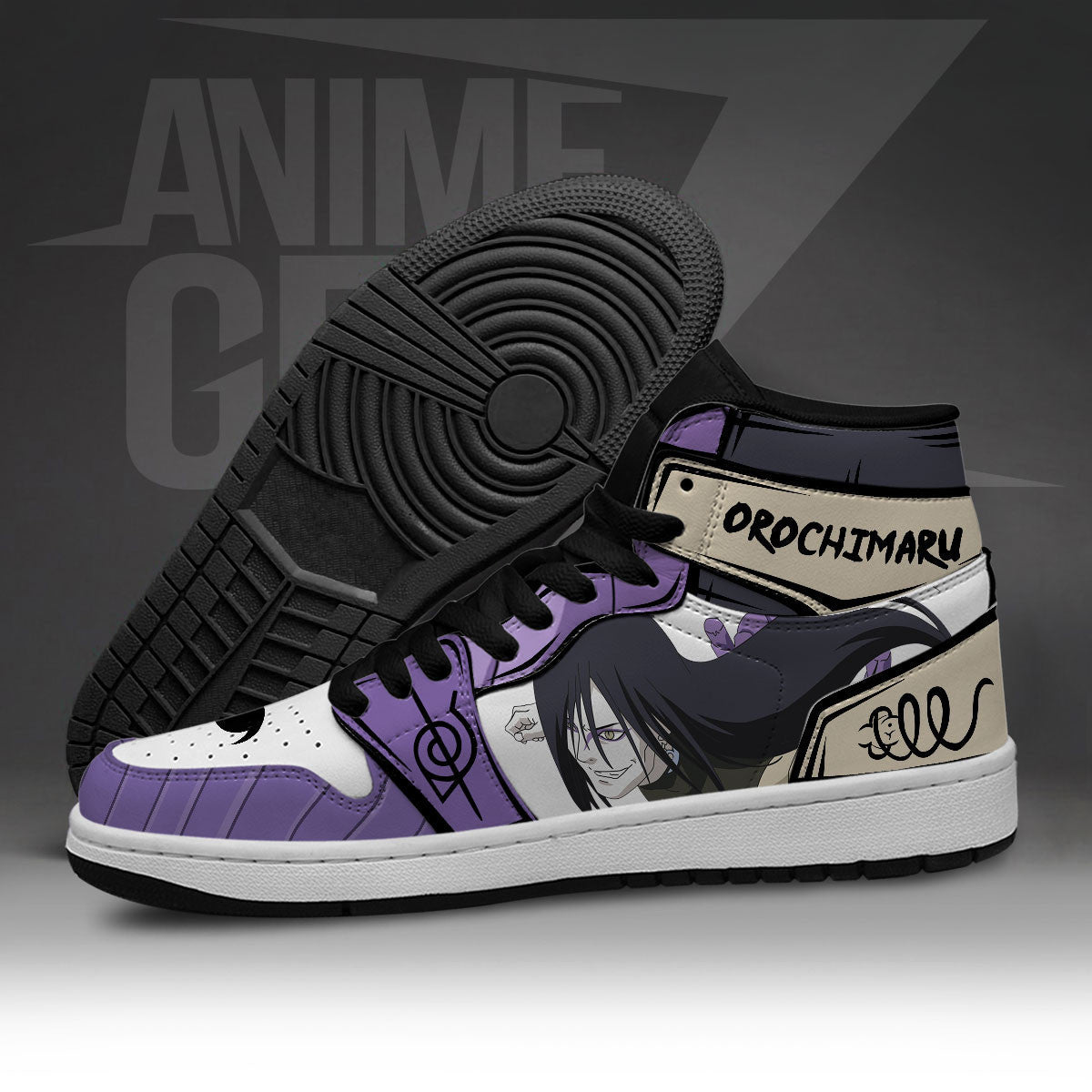 Naruto Ochimru JD Sneakers Custom Anime Shoes