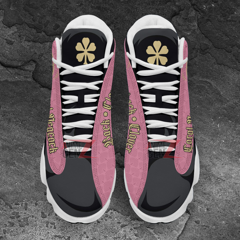 Back Clover Coral Peacock Air Jordan 13 Custom Anime Shoes Th220428-02