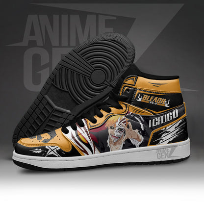Bleach JD Sneakers Kurosaki Ichigo Holow Mask Custom Anime Shoes
