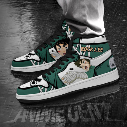 Naruto Anime JD Sneakers Rock Lee Custom Anime Shoes