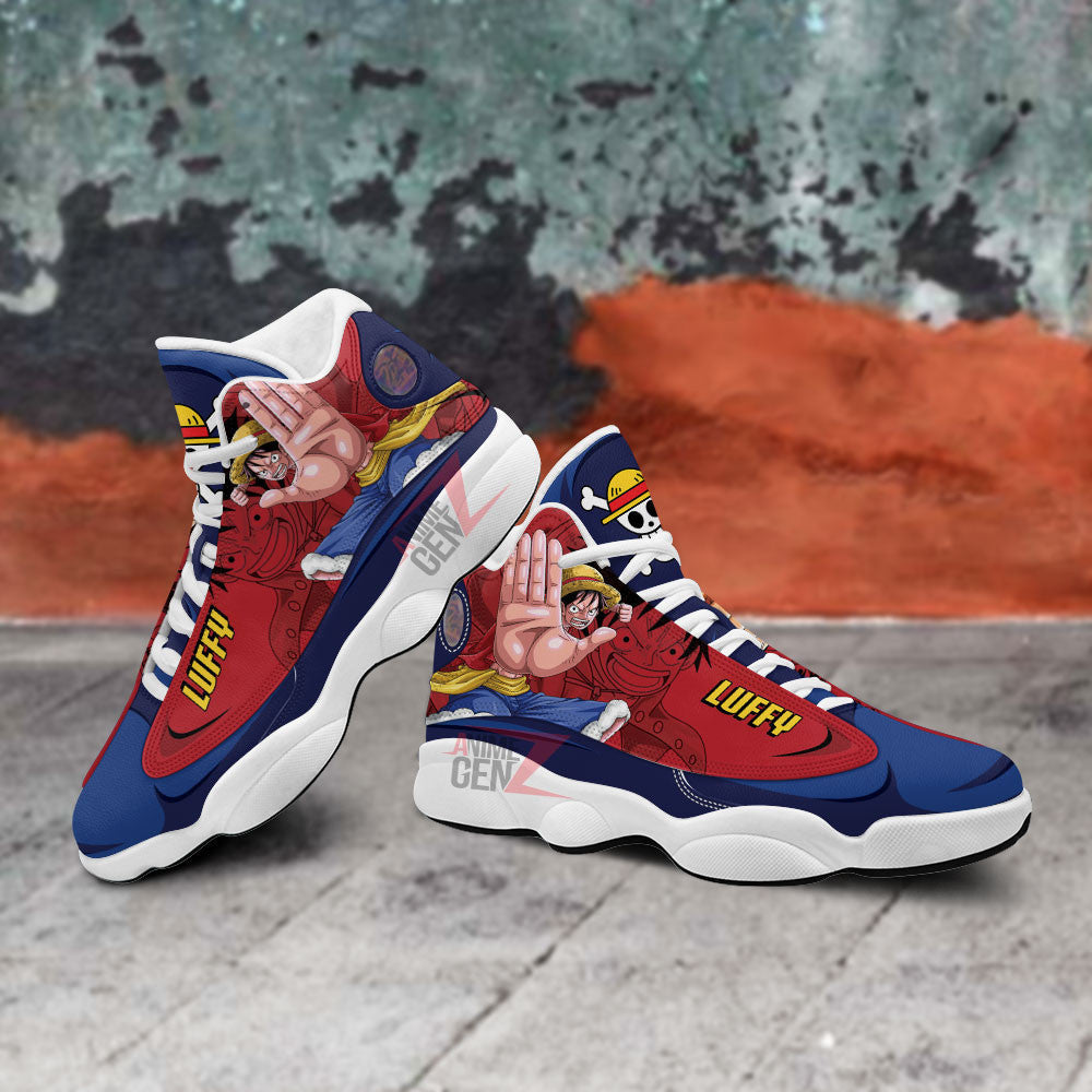 One Piece Luffy Air JD13 Sneakers Custom Anime Shoes