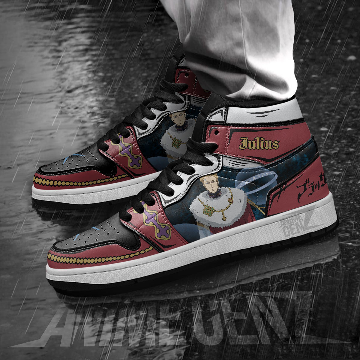 Julius Novachrono JD Sneakers Black Clover Custom Anime Shoes