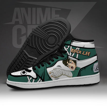 Naruto Anime JD Sneakers Rock Lee Custom Anime Shoes