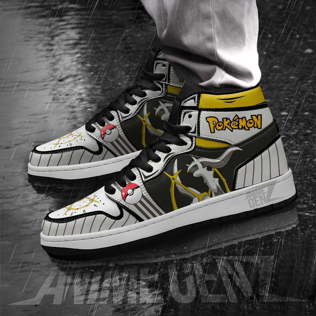 Pokemon Arceus JD Sneakers Custom Pokemon Anime Shoes