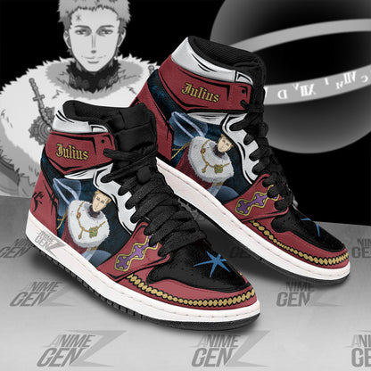 Julius Novachrono JD Sneakers Black Clover Custom Anime Shoes