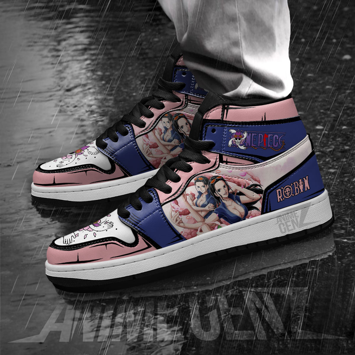 One Piece Nico Robin JD Sneakers Custom Anime Shoes