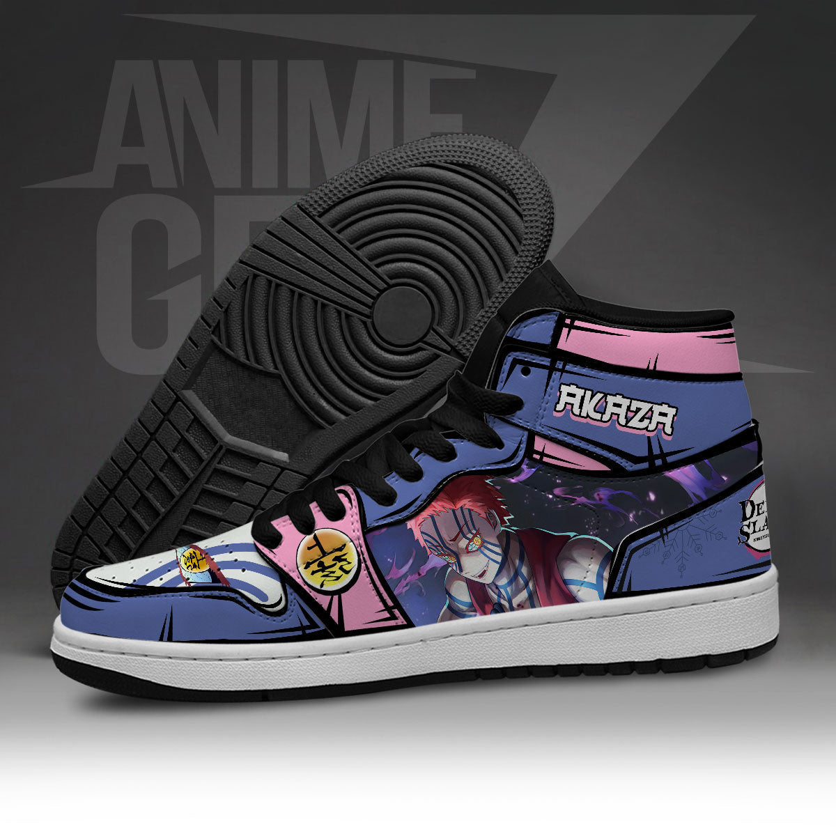 Demon Slayer JD Sneakers Akaza Anime Custom Shoes