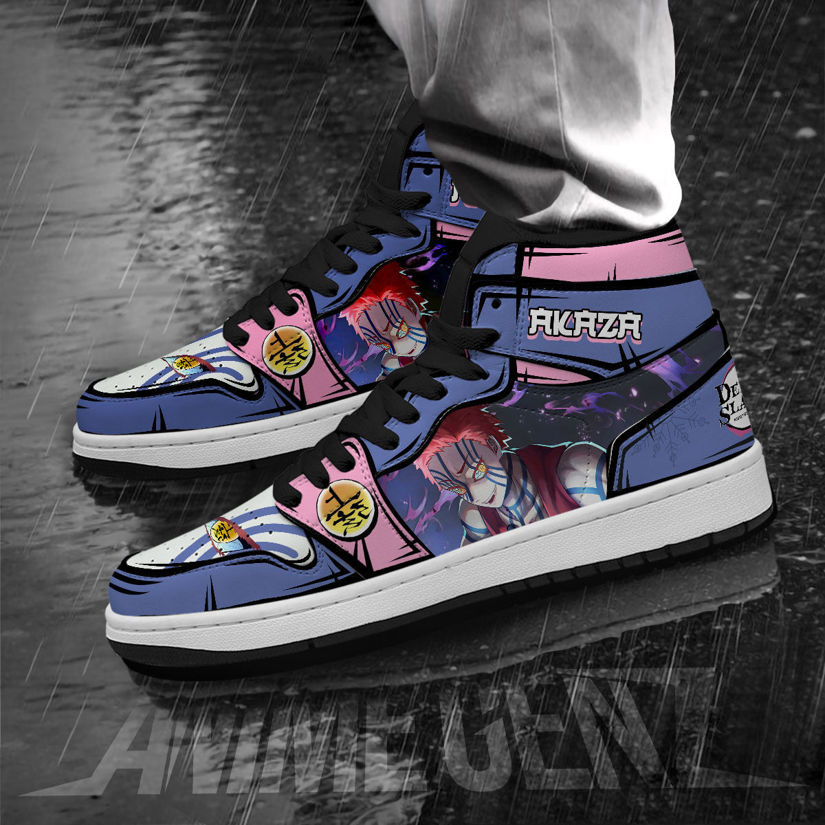 Demon Slayer JD Sneakers Akaza Anime Custom Shoes