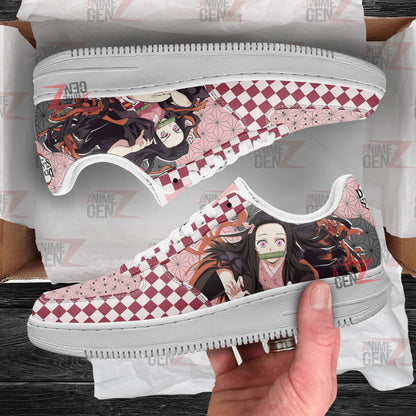 Demon Slayer Nezuko symbol Air Sneakers Custom Anime Shoes