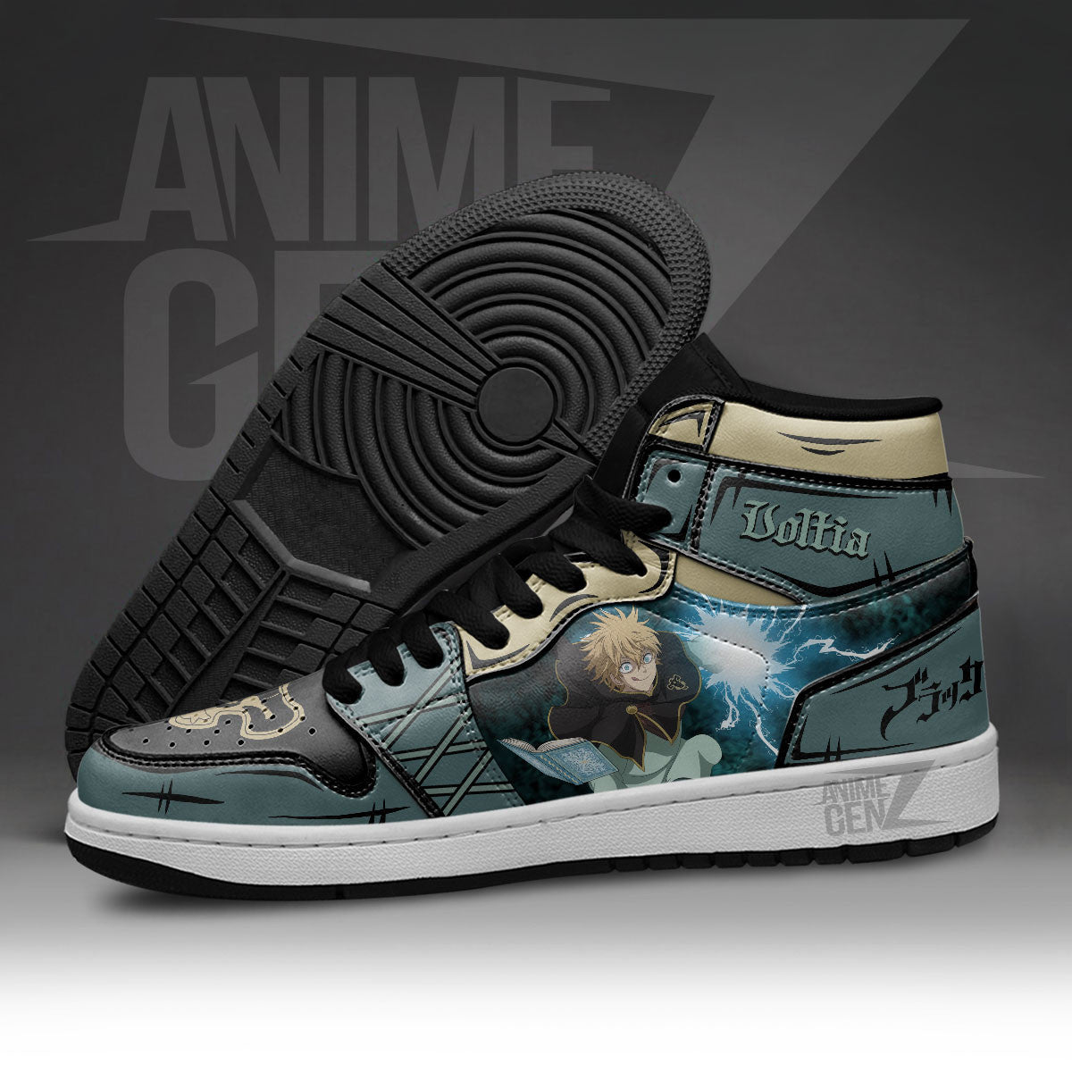 Black Clover Luck Voltia JD Sneakers Custom Anime Shoes