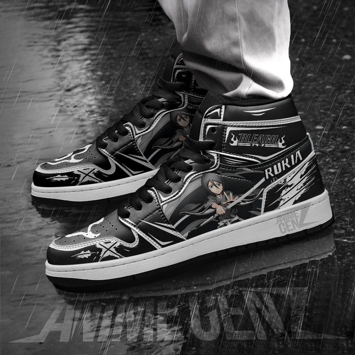 Bleach Rukia Kuchiki JD Sneakers Custom Anime Shoes