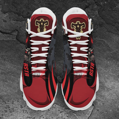 Black Clover Asta Air Jordan 13 Sneakers Custom Anime Shoes