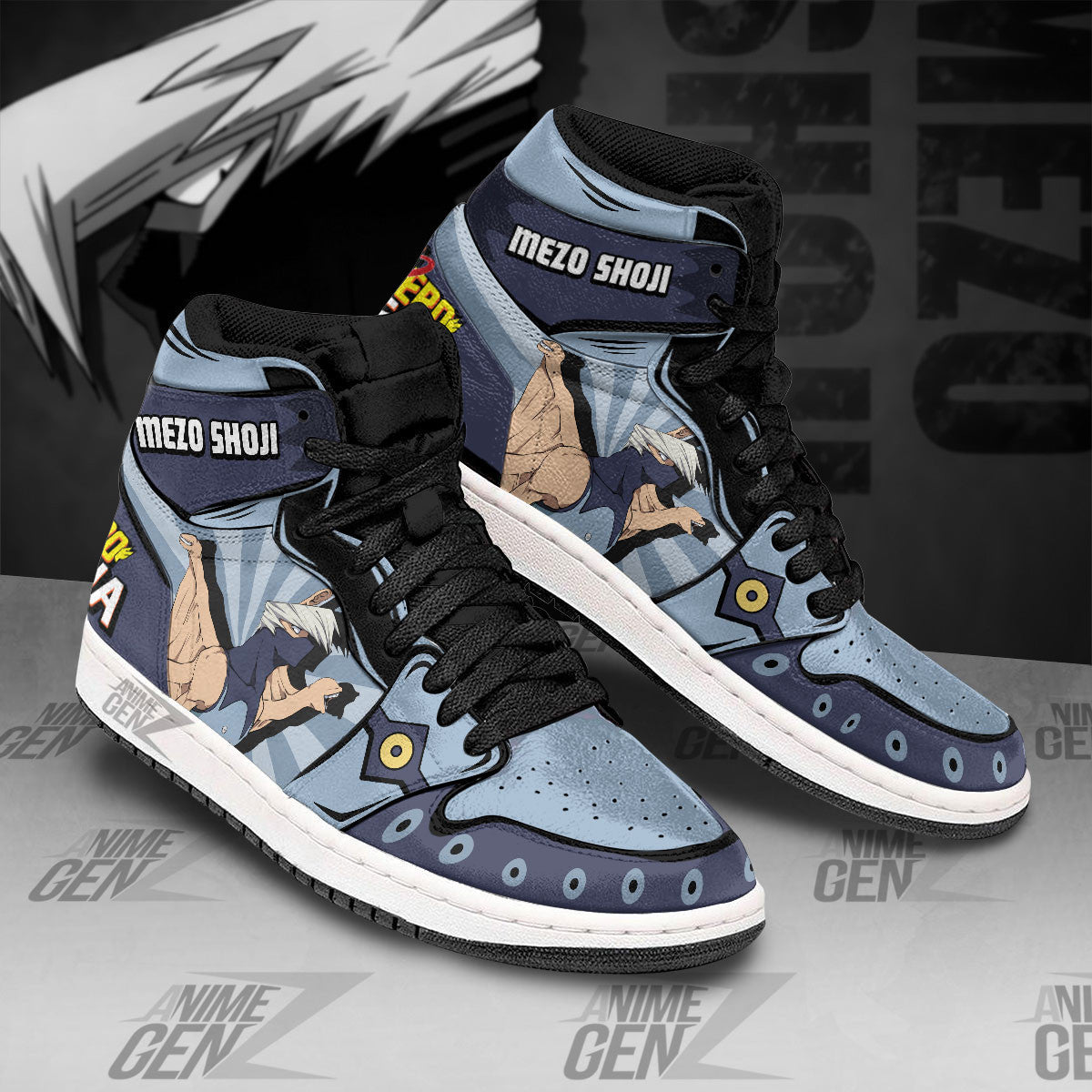 BNHA Mezo Shoji JD Sneakers Custom Anime My Hero Academia Shoes