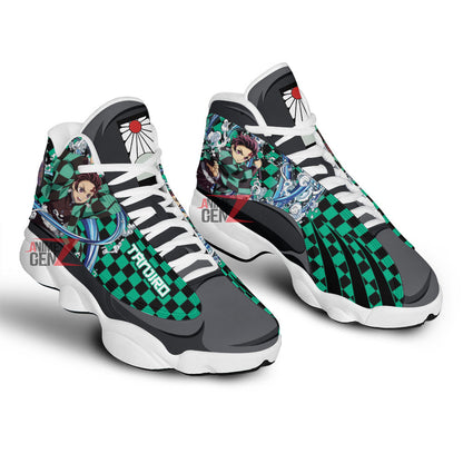 Demon Slayer JD13 Sneakers Kamando Tanjiro Custom Anime Shoes
