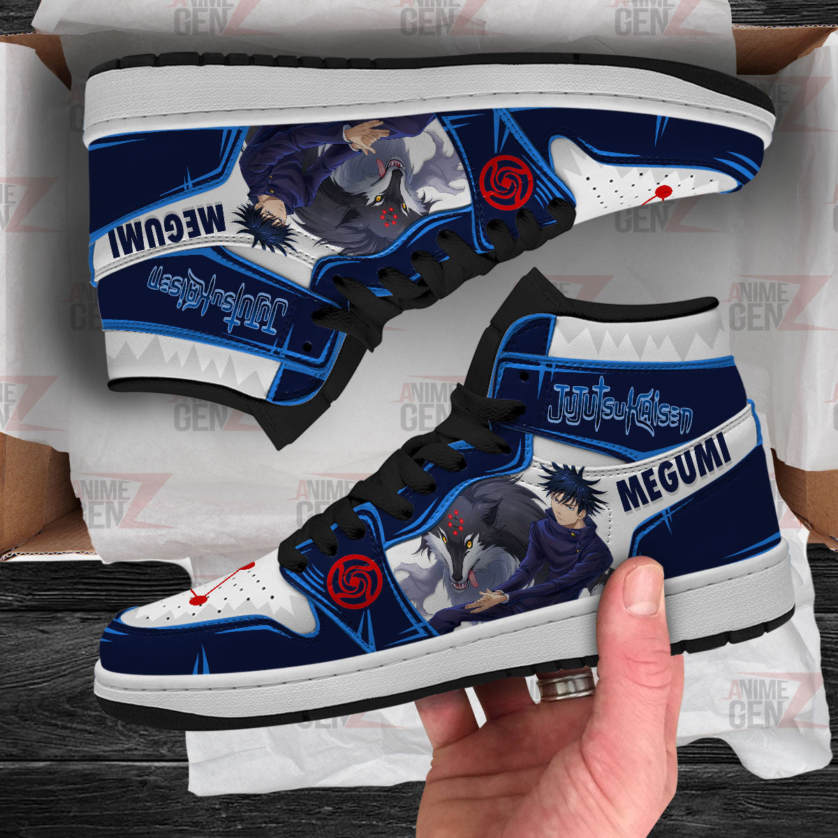 Jujutsu Kaisen JD Sneakers Megumi Fushiguro Custom Anime Shoes