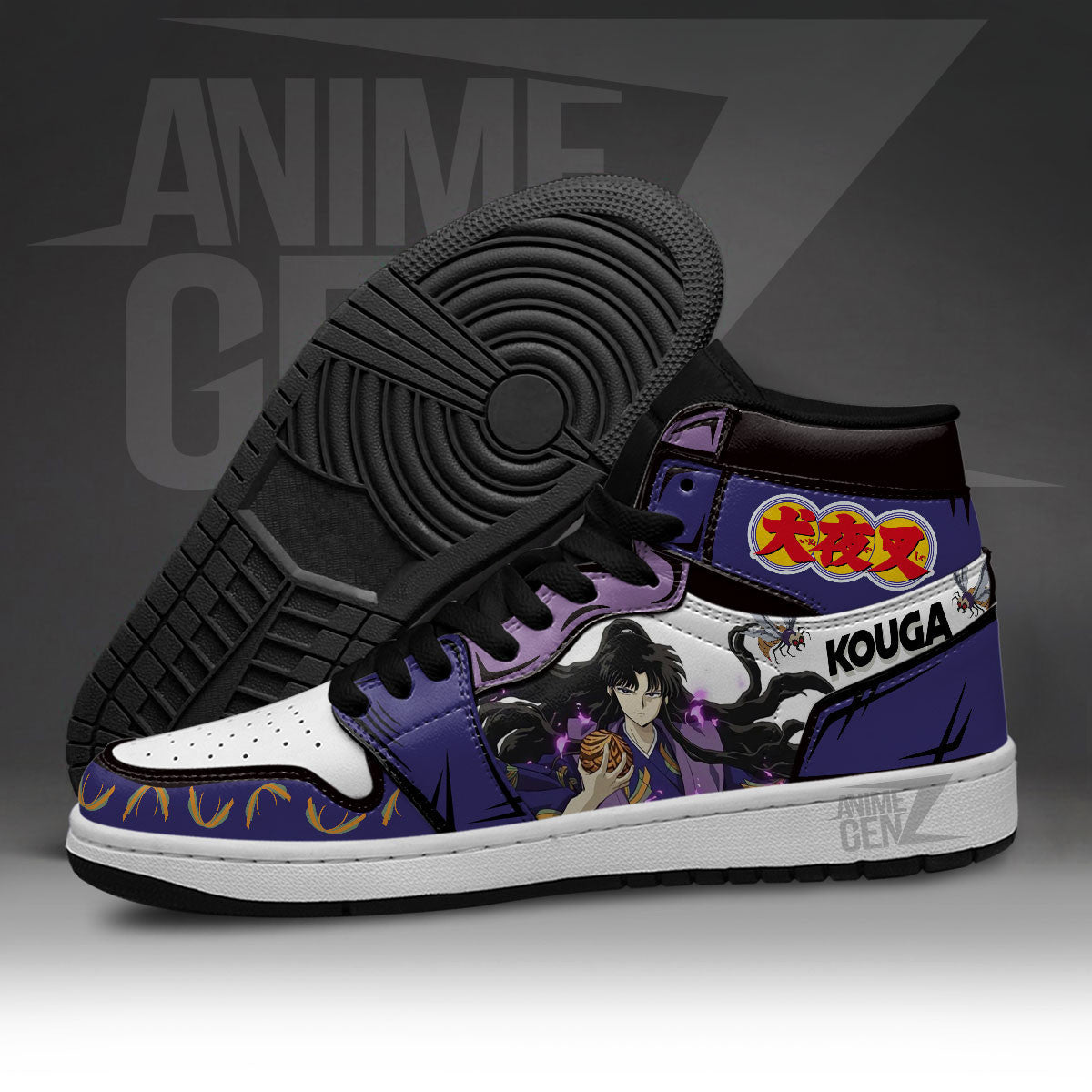 Inuyasha Naraku JD Sneakers Custom Anime Shoes JD Sneakers Inuyasa Naraku