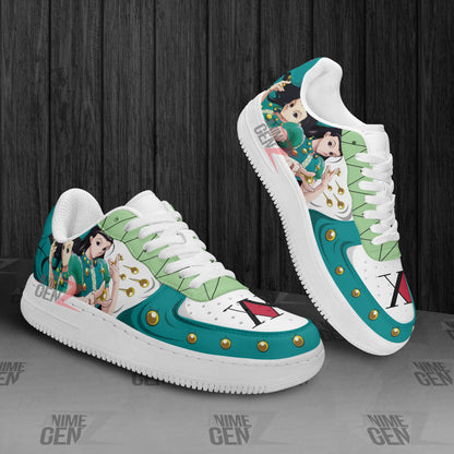 Hunter x Hunter Illumi Zoldyck Air Sneakers Custom Anime Shoes