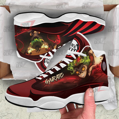 Demon Slayers Gyutaro Air Jordan 13 Custom Anime Shoes