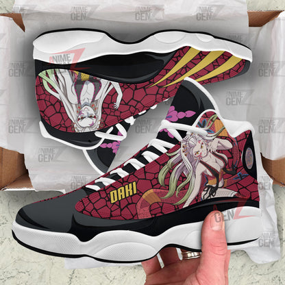 Demon Slayers Daki Air Jordan 13 Custom Anime Shoes